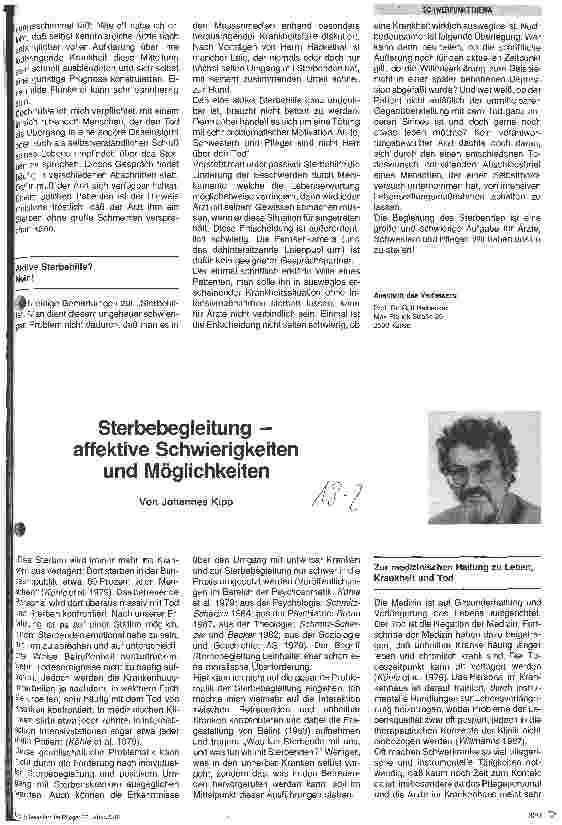 Vorschauseite 3: Die Begleitung Sterbender