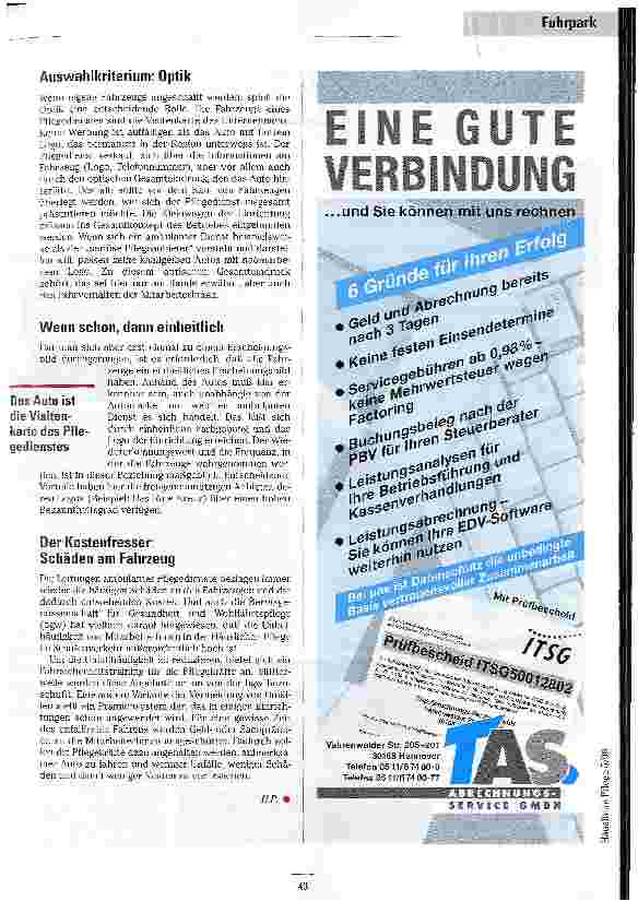 Vorschauseite 4: Abgefahren Der Fuhrpark in Pflegediensten: die richtigen Fahrzeuge und die sinnvolle Finanzierung