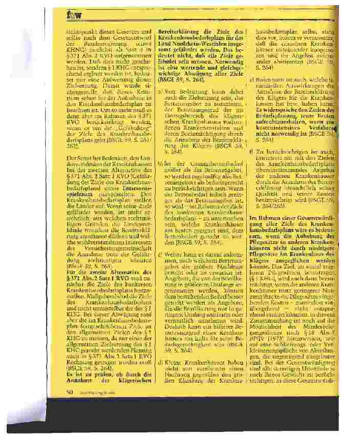 Vorschauseite 2: Rechtssprechung des Bundessozialgerichts zu Paragraph 371 RVO Teil: II