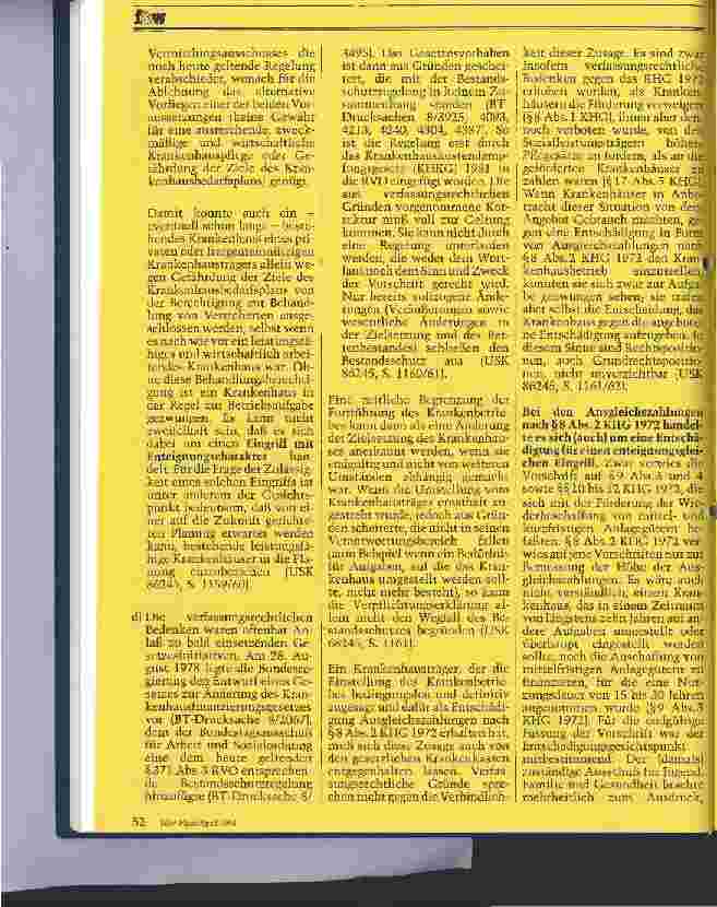 Vorschauseite 4: Rechtssprechung des Bundessozialgerichts zu Paragraph 371 RVO Teil: II