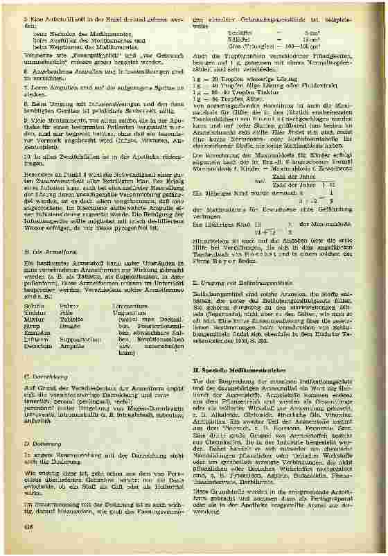 Vorschauseite 2: Die Medikamentenlehre im Unterricht