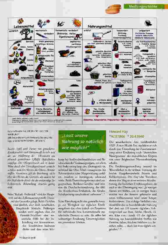 Vorschauseite 3: Geschichtlicher Hintergrund zur Entwicklung der Vollwerternährung in Deutschland
