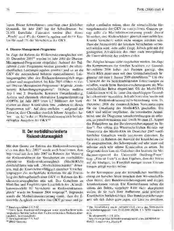 Vorschauseite 3: Mutiert das Gesundheitssystem zum Krankheitssystem? — Ein Beitrag zur Einführung des Gesundheitsfonds und des morbiditätsorientierten Risikostrukturausgleiches