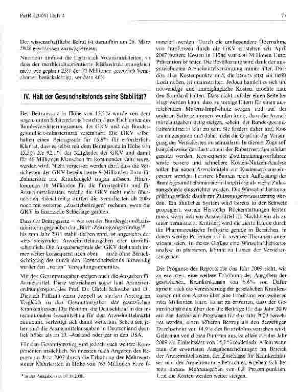 Vorschauseite 4: Mutiert das Gesundheitssystem zum Krankheitssystem? — Ein Beitrag zur Einführung des Gesundheitsfonds und des morbiditätsorientierten Risikostrukturausgleiches