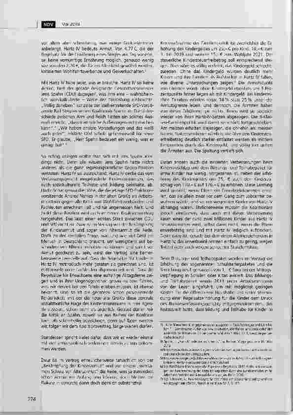 Vorschauseite 2: Zu kurz gesprungen der Koalitionsvertrag aus armutspolitischer Perspektive