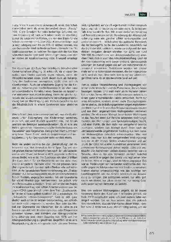 Vorschauseite 3: Zu kurz gesprungen der Koalitionsvertrag aus armutspolitischer Perspektive