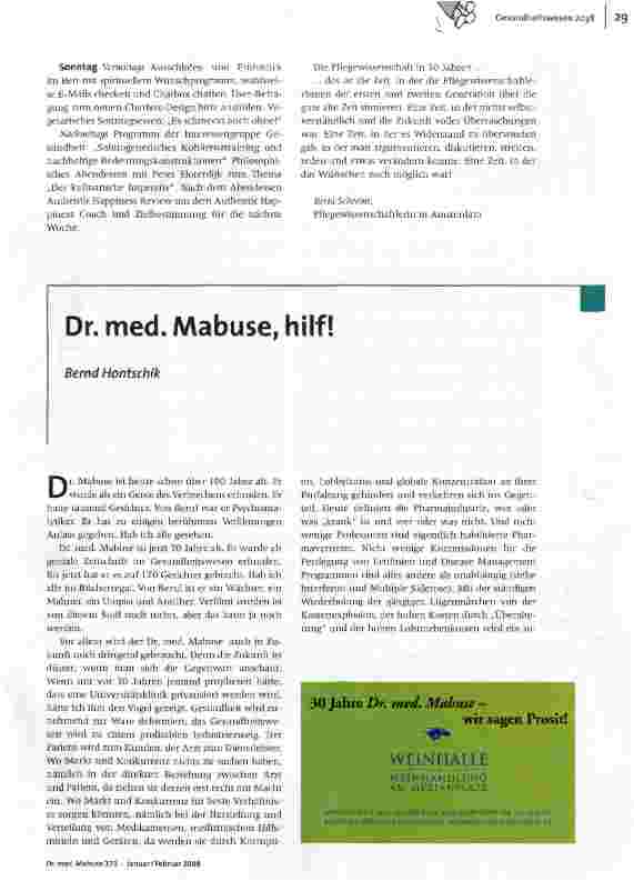 Vorschauseite 3: Die Pflegewissenschaft in 30 Jahren...