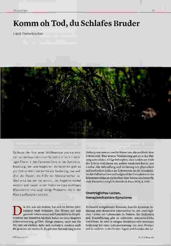 Vorschauseite 1: Komm oh Tod, du Schlafes Bruder