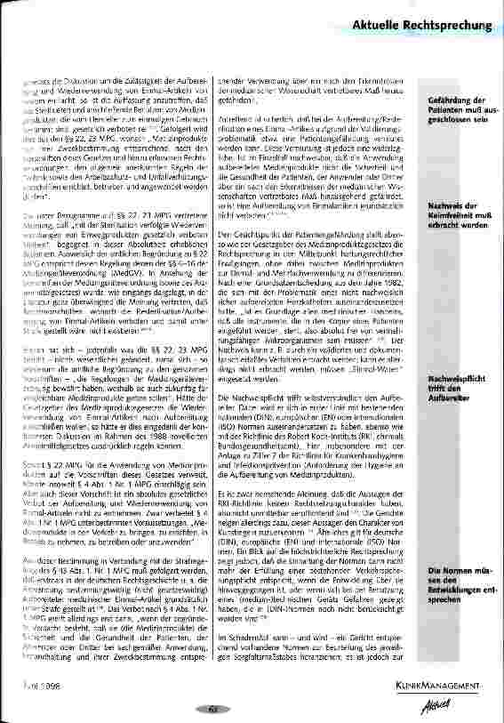 Vorschauseite 2: Aufbereitung und Wiederverwendung von Einmal-Artikeln
