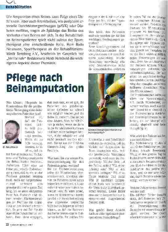 Vorschauseite 1: Pflege nach Beinamputation