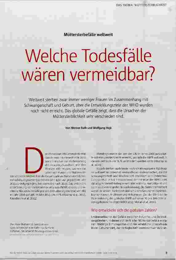 Vorschauseite 2: Welche Todesfälle wären vermeidbar?