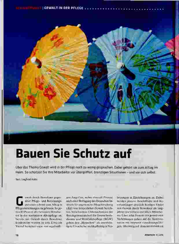 Vorschauseite 1: Bauen Sie Schutz auf