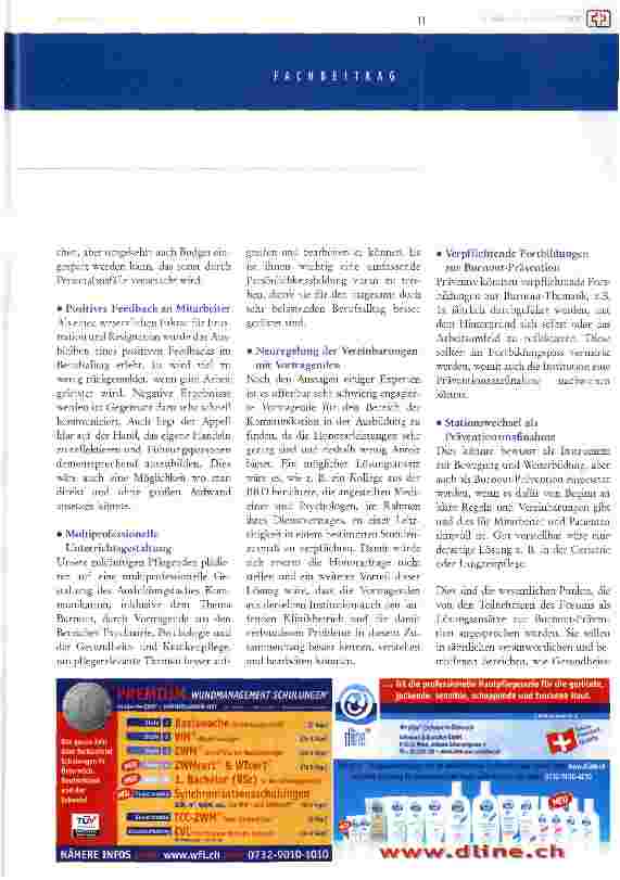 Vorschauseite 4: burnout und burnout-prävention in der gesundheitsund krankenpflege/ausbildung