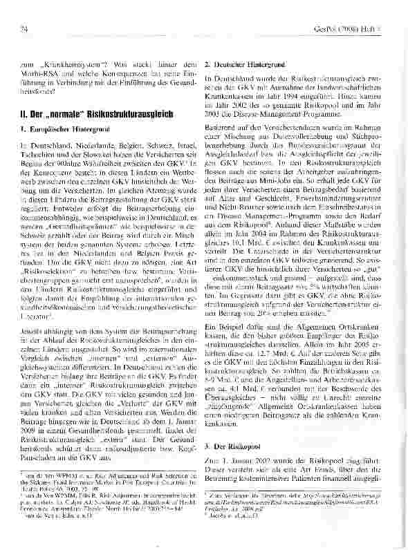 Vorschauseite 2: Mutiert das Gesundheitssystem zum Krankheitssystem? Ein Beitrag zur Einführung des Gesundheitsfonds und des morbiditätsorientierten Risikostrukturausgleiches