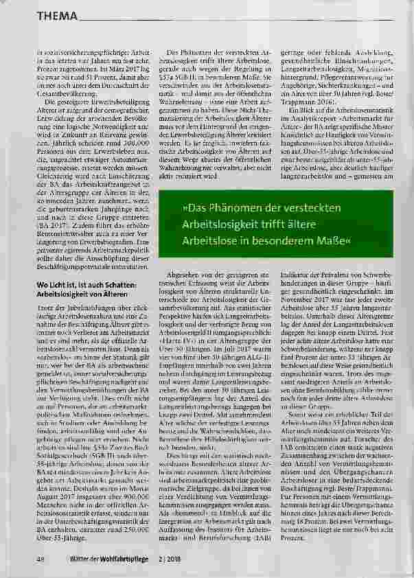 Vorschauseite 2: Ältere am Arbeitsmarkt