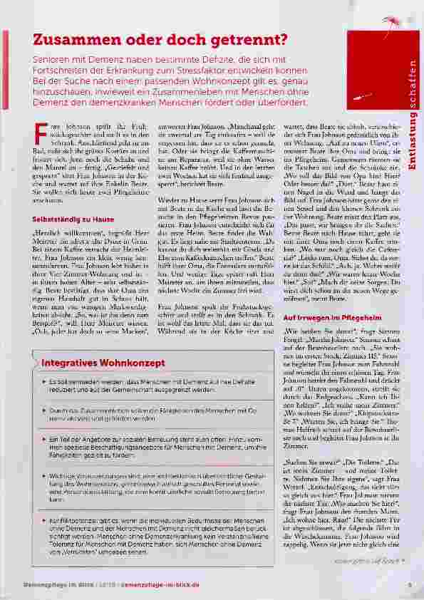Vorschauseite 1: Zusammen oder doch getrennt?