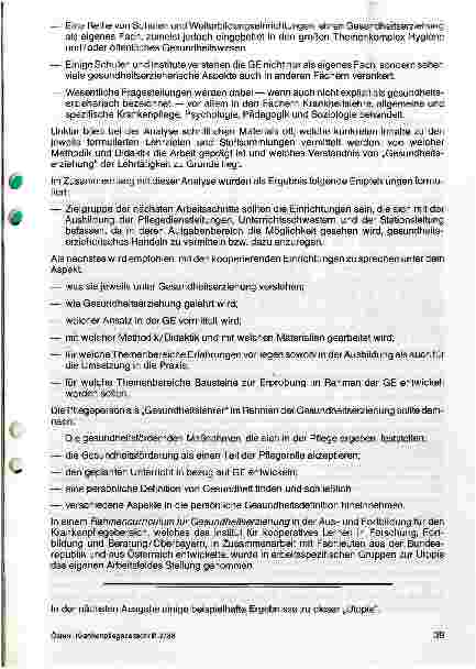 Vorschauseite 4: Gesundheitserziehung in der Krankenpflege
