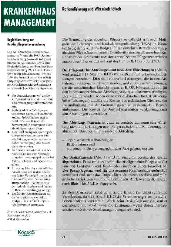 Vorschauseite 2: Kennzeichnende Merkmale des Entgeltsystems für Krankenhäuser in Deutschland