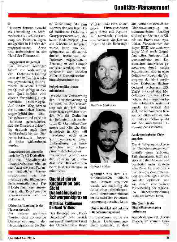 Vorschauseite 4: Praxisnetze und Versorgungskonzepte unter Qualitätsgesichtspunkten