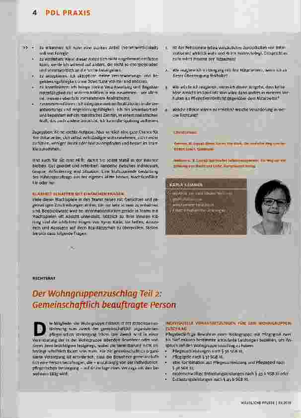 Vorschauseite 1: Der Wohngruppenzuschlag Teil 2: Gemeinschaftlich beauftragte Person