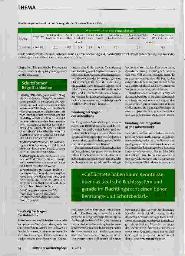 Vorschauseite 2: Beratung für Geflüchtete