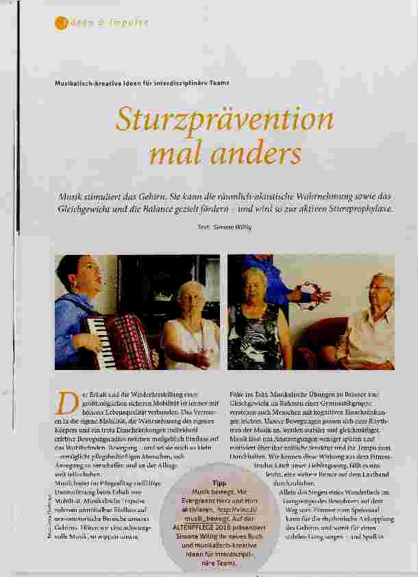 Vorschauseite 1: Sturzprävention mal anders