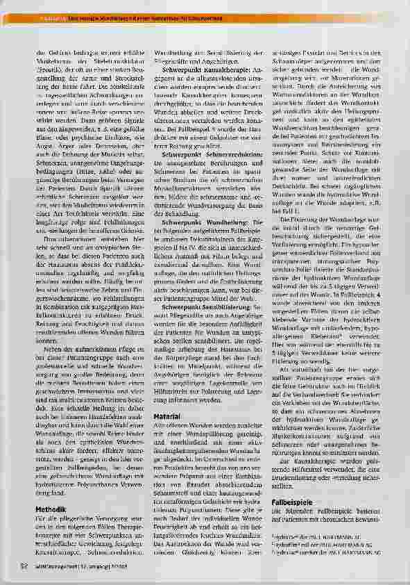Vorschauseite 2: Beschleunigte Wundheilung mit einem hydroaktiven PU-Schaumverband: Beispiele aus der Langzeitrehablilitation