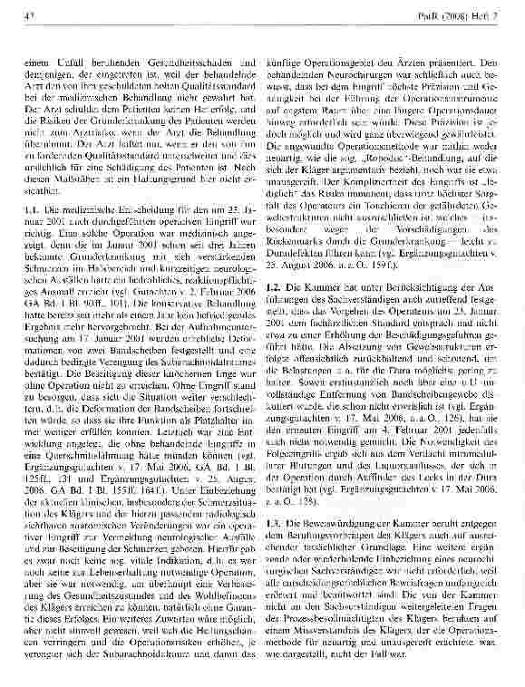 Vorschauseite 3: Schmerzbedingte unzureichende Aufnahmefähigkeit eines Patienten während des ärztlichen Aufklärungsgesprächs