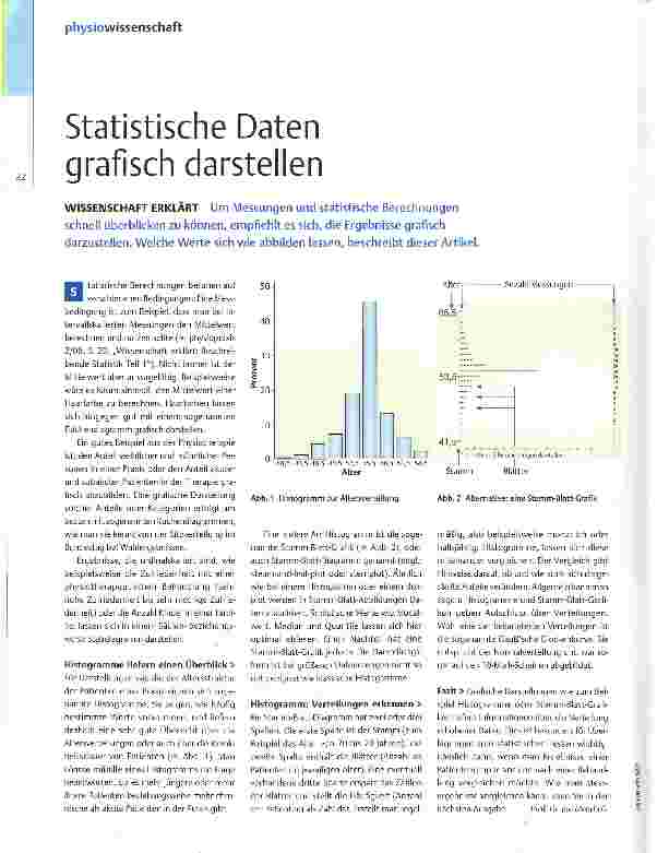 Vorschauseite 1: Statistische Daten grafisch darstellen