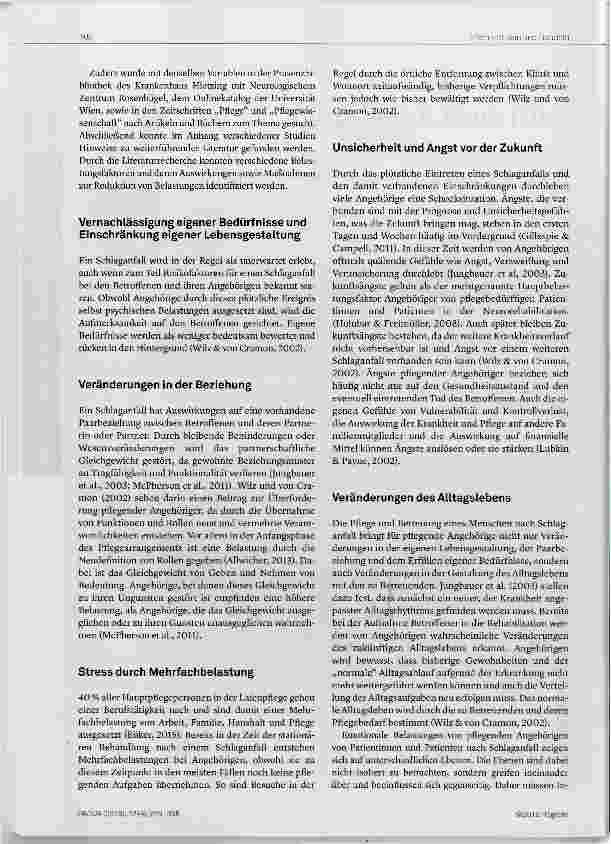 Vorschauseite 2: Ein Schlaganfall trifft auch Angehörige