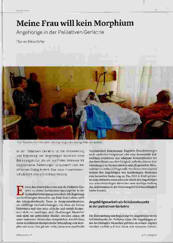 Vorschauseite 1: Meine Frau will kein Morphium