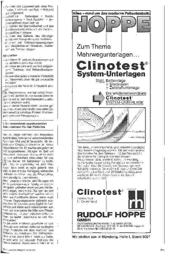 Vorschauseite 4: Die Pflege eines Patienten nach Verlust einer Extremität aufgrund einer Amputation