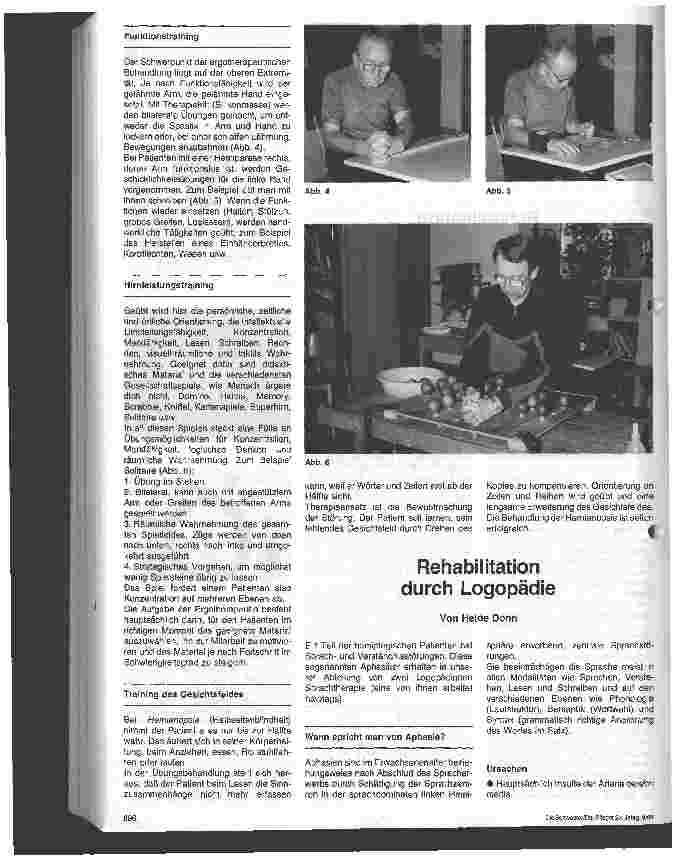 Vorschauseite 1: Rehabilitation durch Logopädie
