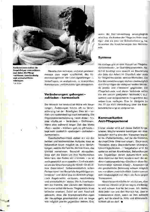 Vorschauseite 2: Qualitätsmanagement in der Langzeitpflege Eine Stellungnahme der Krankenversicherer
