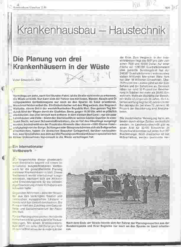 Vorschauseite 1: Die Planung von drei Krankenhäusern in der Wüste