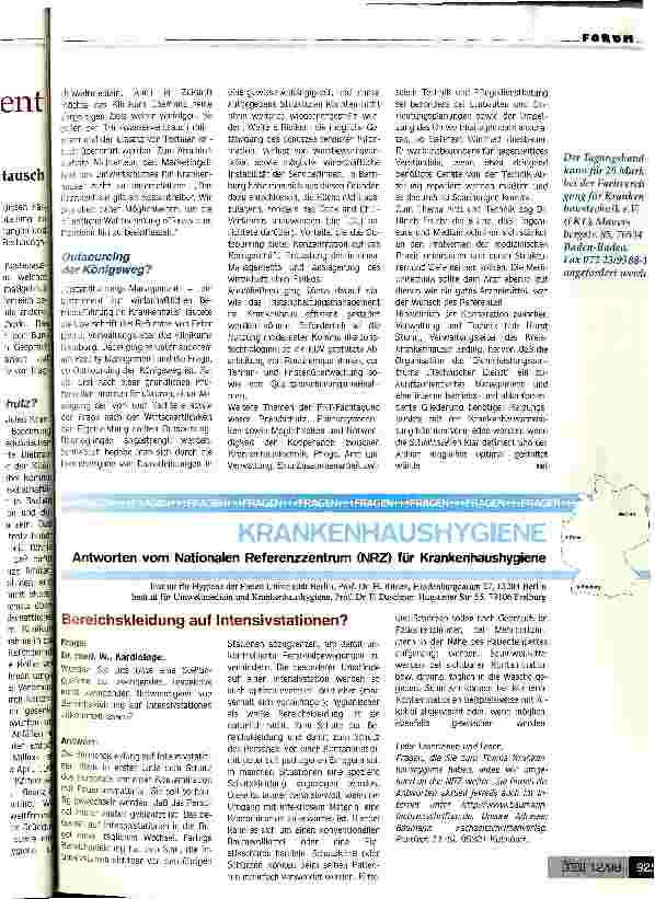 Vorschauseite 2: Krankenhausmanagement für Techniker FKT-Fachtagung förderte Zusammenarbeit und Meinungsaustausch
