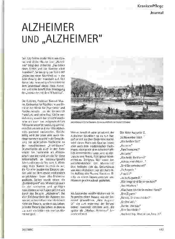 Vorschauseite 1: Alzheimer und Alzheimer
