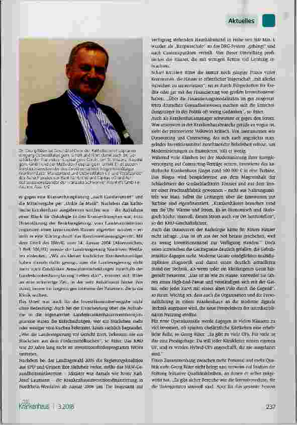 Vorschauseite 2: Zwischen Caritas und Industrie-Ethos