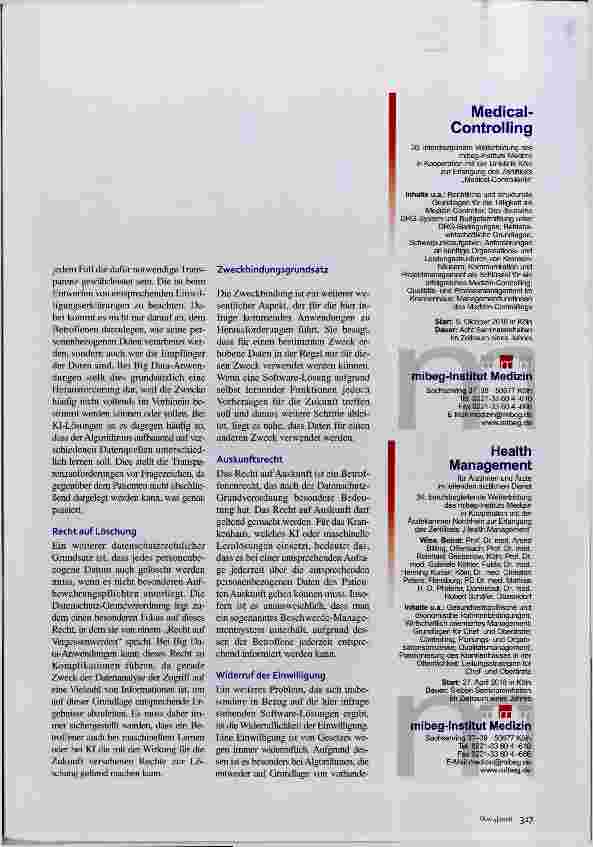Vorschauseite 2: Noch herrscht Unsicherheit