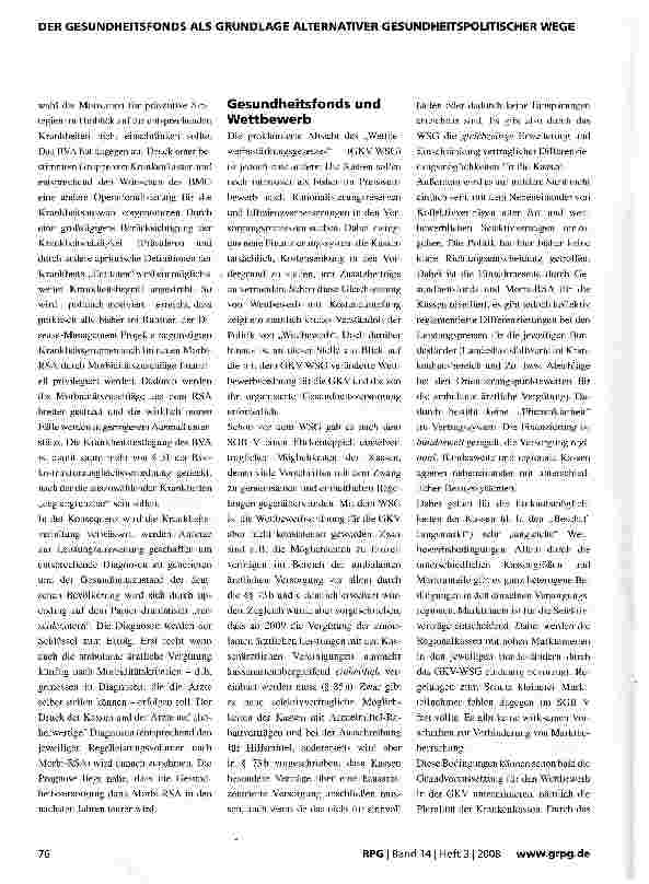Vorschauseite 4: Gesundheitsfonds und Morbi-RSA werden die Kassenlandschaft gründlich verändern