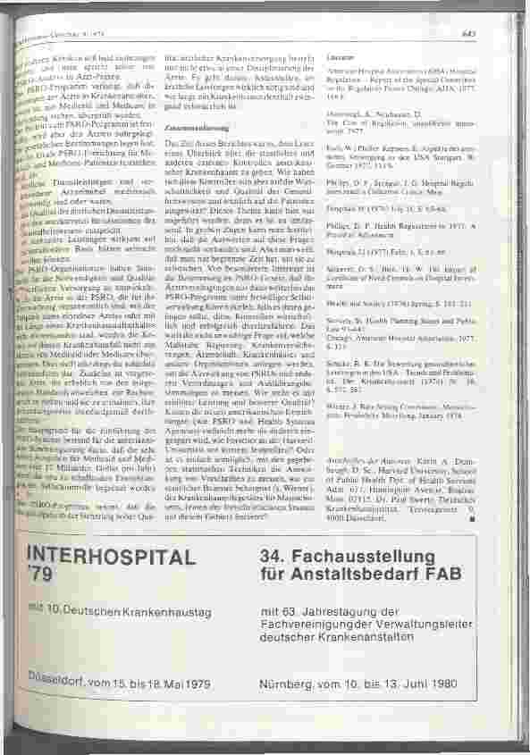 Vorschauseite 4: Staatliche und andere externe Kontrollen amerikanischer Krankenhäuser