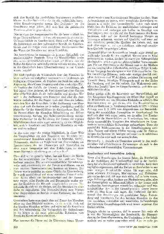 Vorschauseite 4: Novellierung des KHG aus der Sicht des humanitären Auftrages des Krankenhauses