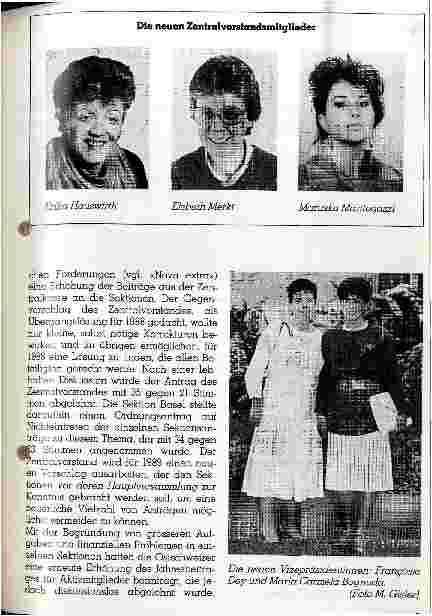 Vorschauseite 3: SVK-Deligiertenversammlung 1988 Vertrauen in die Arbeit des Zentralvorstandes