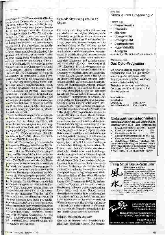 Vorschauseite 2: Das erhabene Letzte und die leere Faust Die Gesundheitswirkung des Tai Chi Chuan