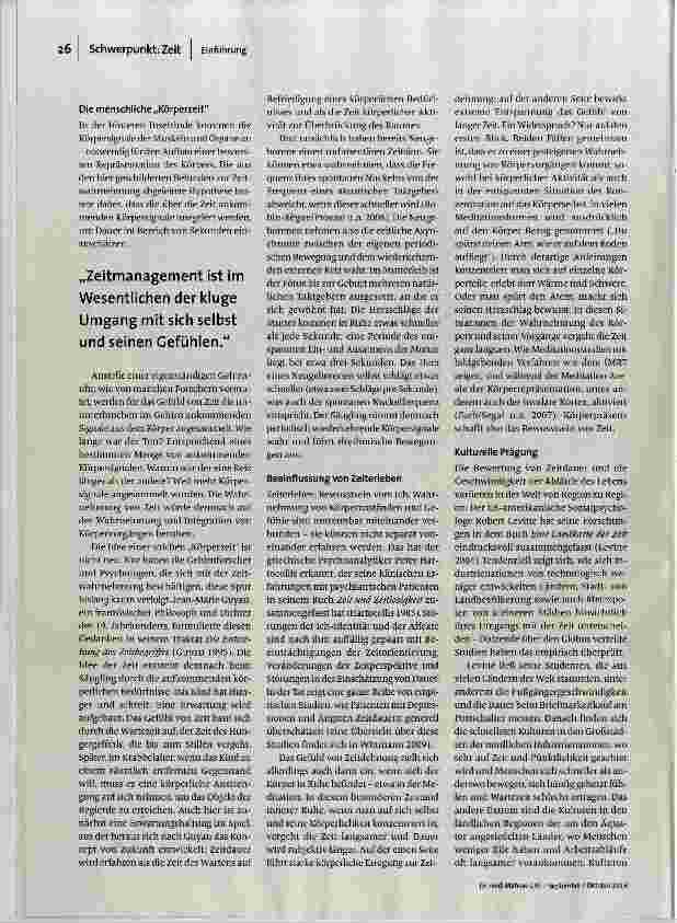 Vorschauseite 3: Gefühlte Zeit
