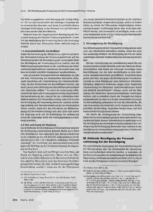 Vorschauseite 4: Die Bestätigung der Ernennung als mitbestimmungspflichtiger Vorgang