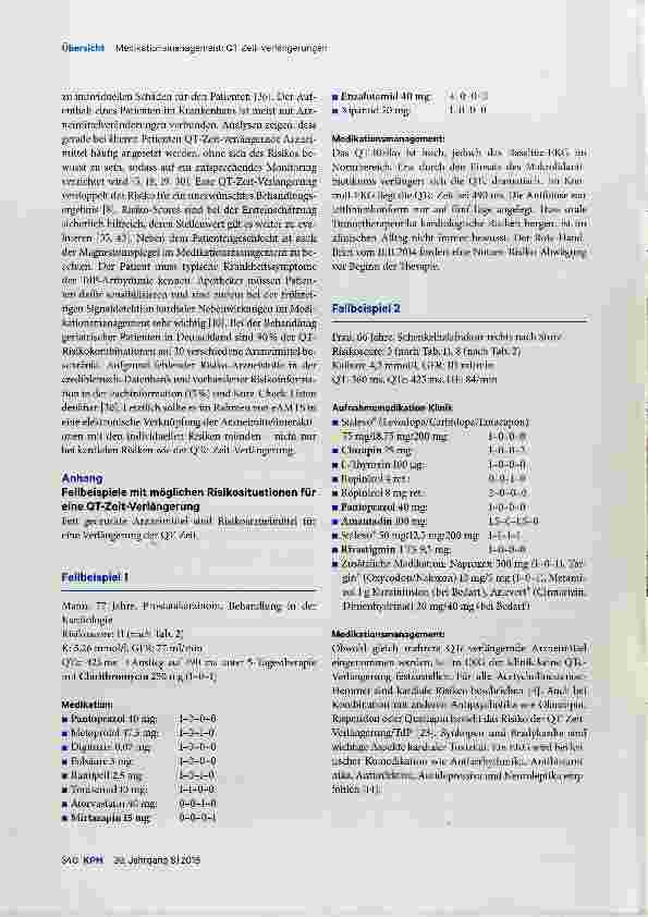 Vorschauseite 5: Medikationsmanagement dem QT-Risiko auf der Spur
