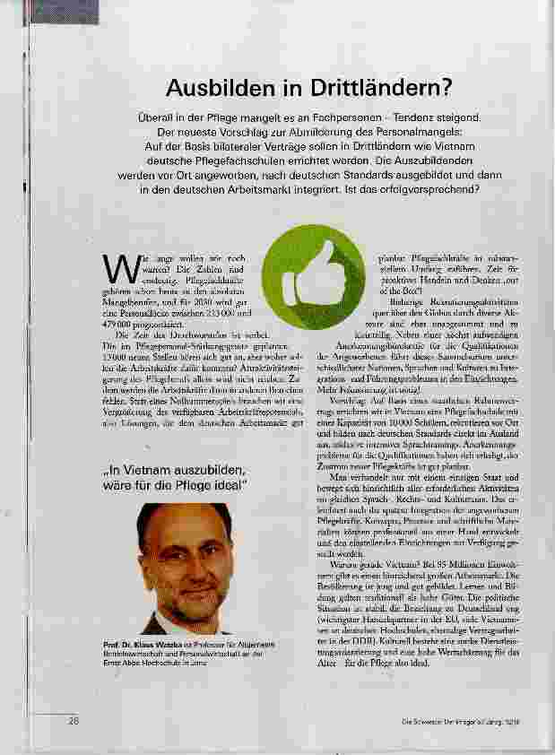 Vorschauseite 1: Ausbilden in Drittländern?
