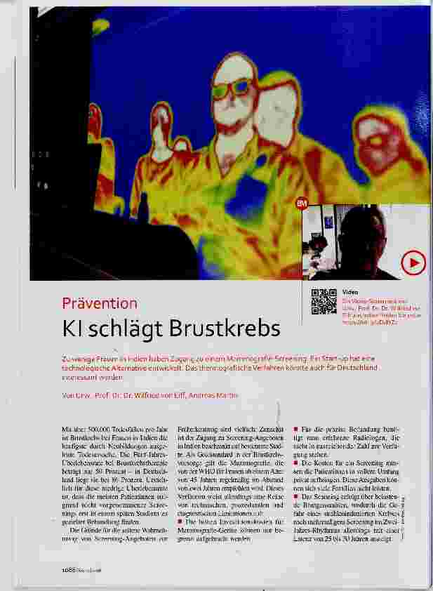 Vorschauseite 1: Kl schlägt Brustkrebs