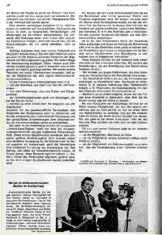 Vorschauseite 3: Aufgaben und Ziele von Interessenverbänden der Dialysepatienten